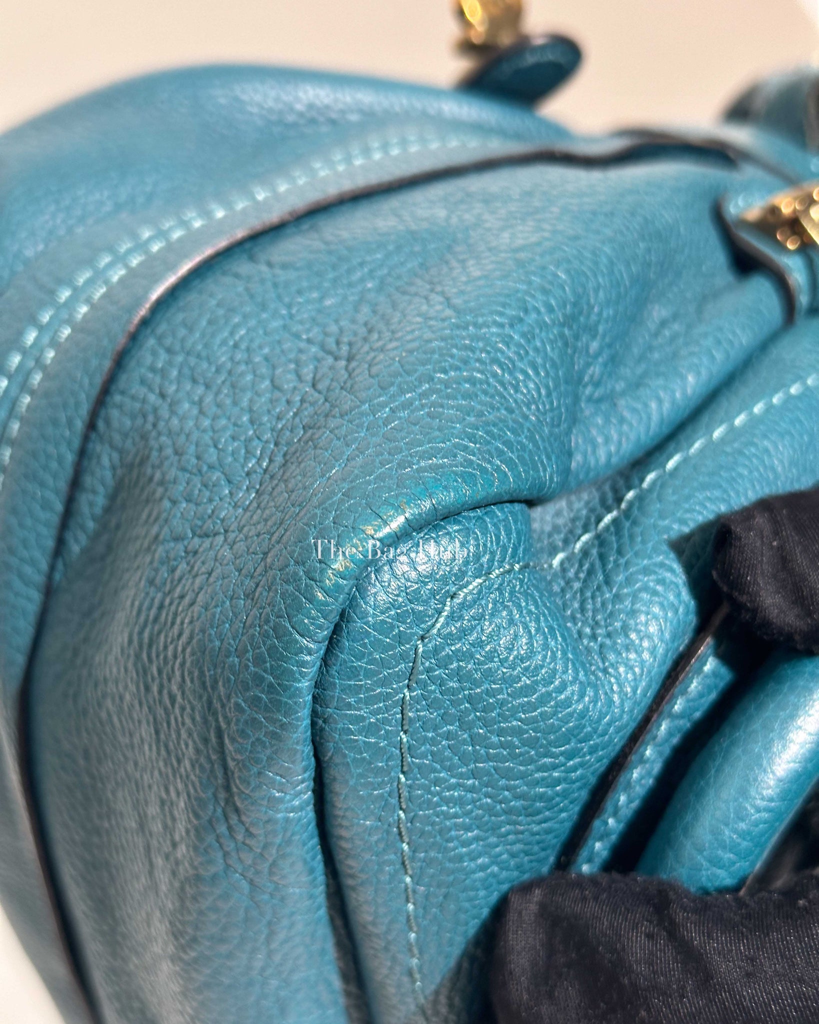 Chloé Aqua Blue Leather Medium Paraty Bag
