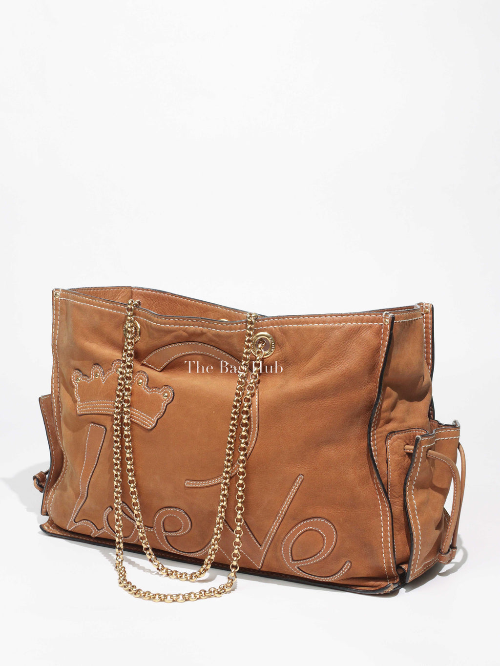 Loewe Brown Vintage Leather Tote Bag