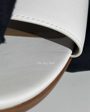 Hermes White Manege Sandals Size 41-Image-11