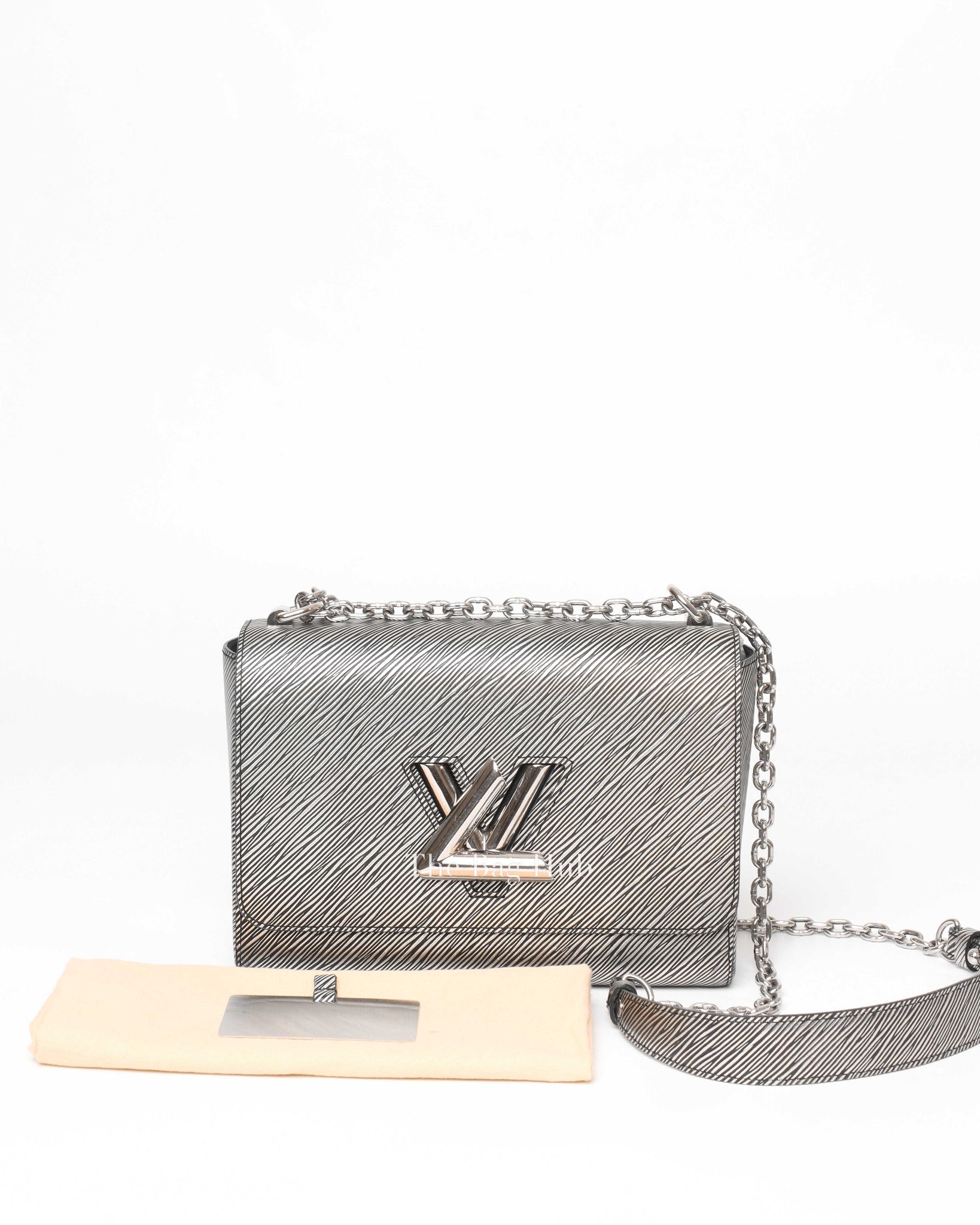 Louis Vuitton Black/Silver Epi Leather MM Twist Bag