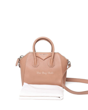 Givenchy Beige Sugar Goatskin Leather Mini Antigona Bag