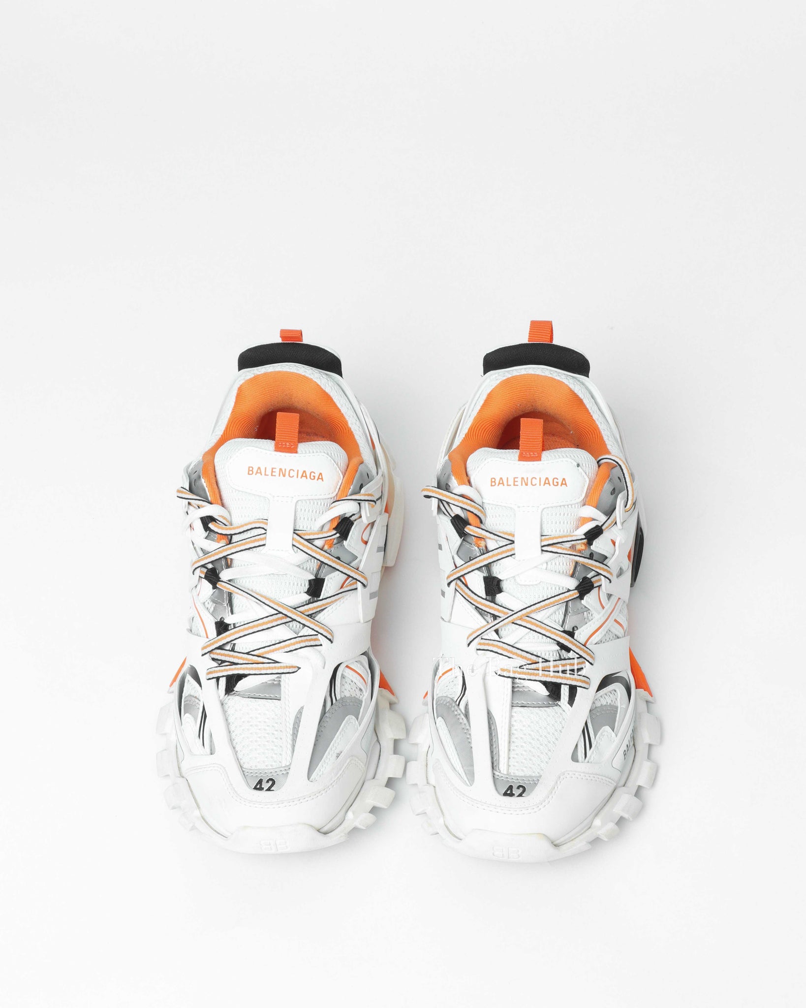 Balenciaga track sneakers white orange deals
