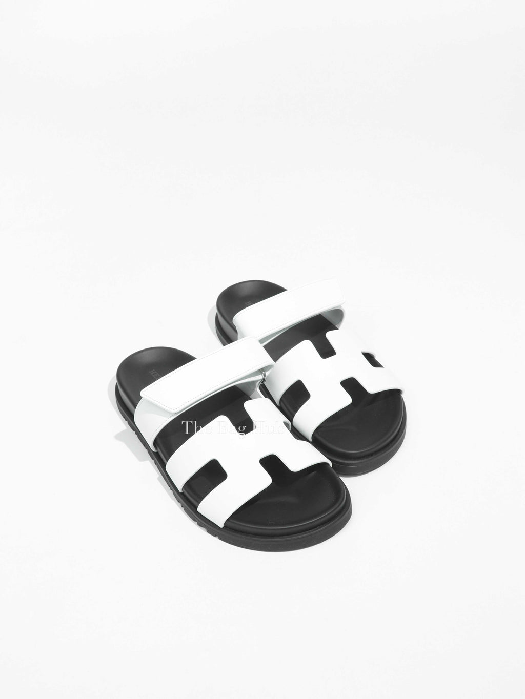 Hermes Blanc Chypre Sandals Size 37.5