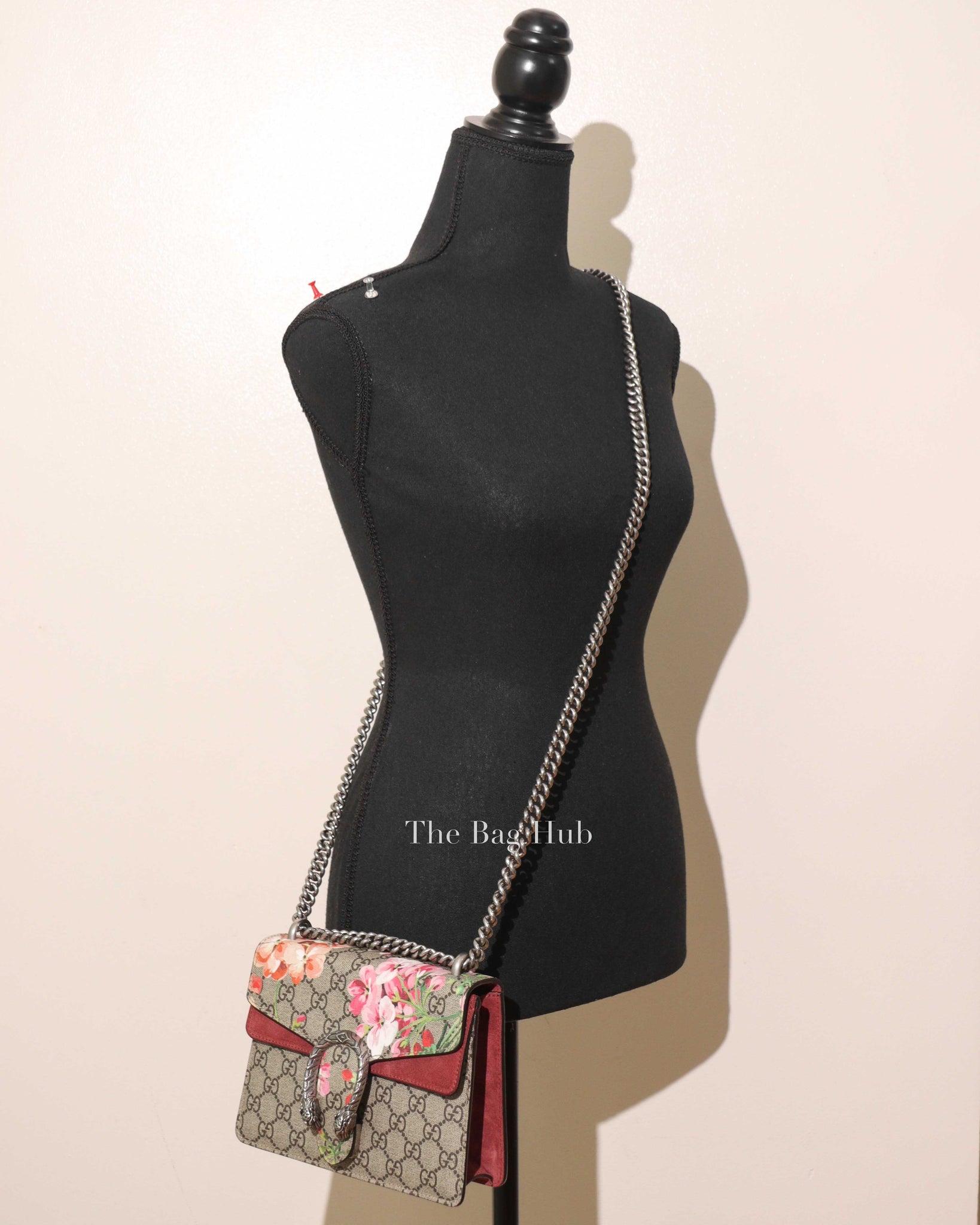 Gucci Floral Monogram GG Supreme Dionysus Shoulder Chain Bag