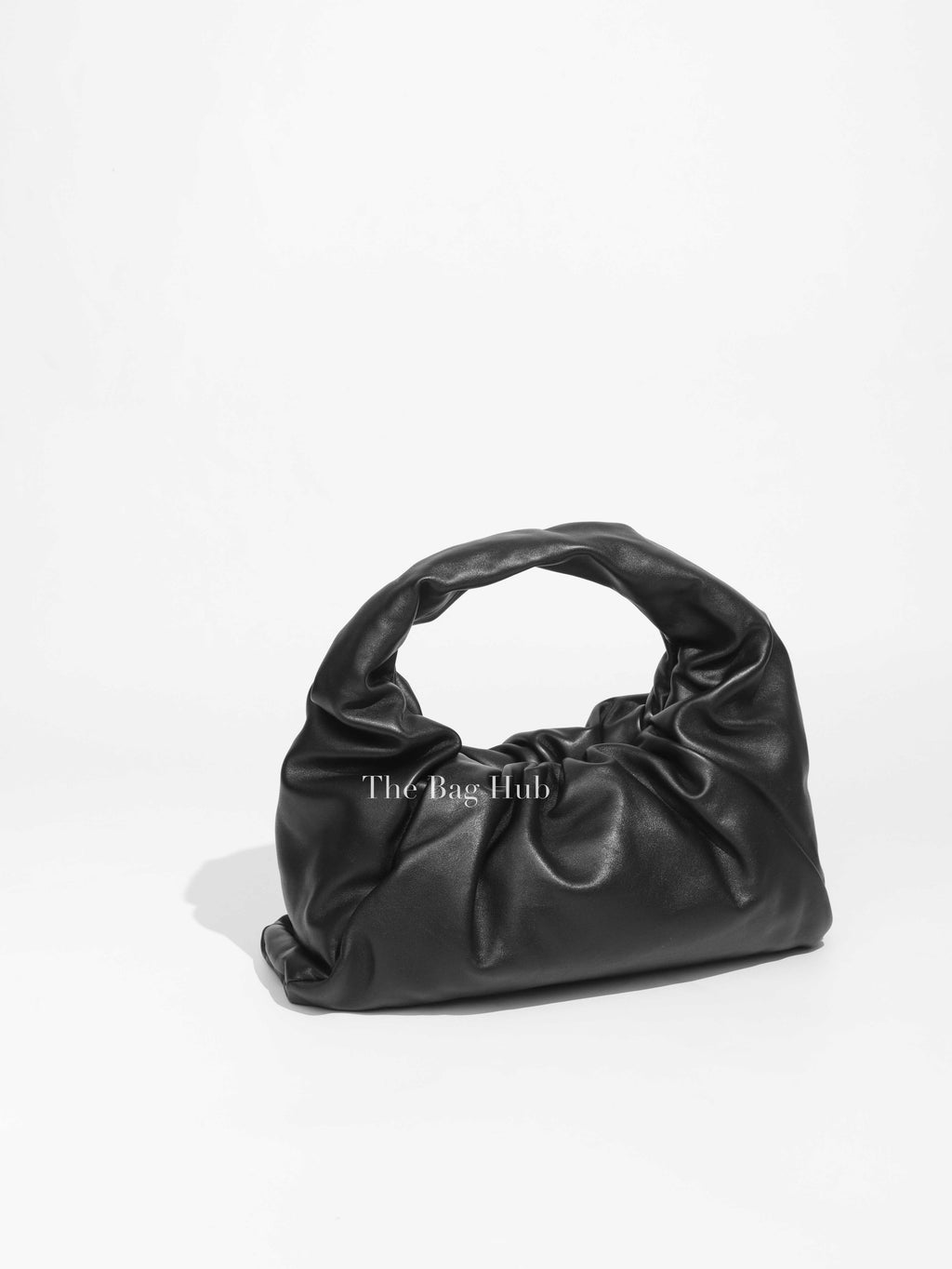 Bottega Veneta Black Vitello Nappa The Pouch Shoulder Bag-1