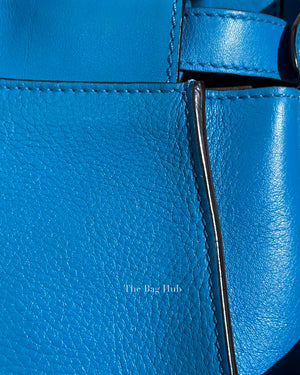 Fendi Blue Smooth Leather Peekabo Medium Bag