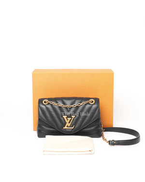 Louis Vuitton Black Quilted Calf Leather New Wave Chain MM Bag