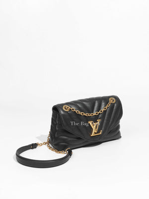 Louis Vuitton Black Quilted Calf Leather New Wave Chain MM Bag