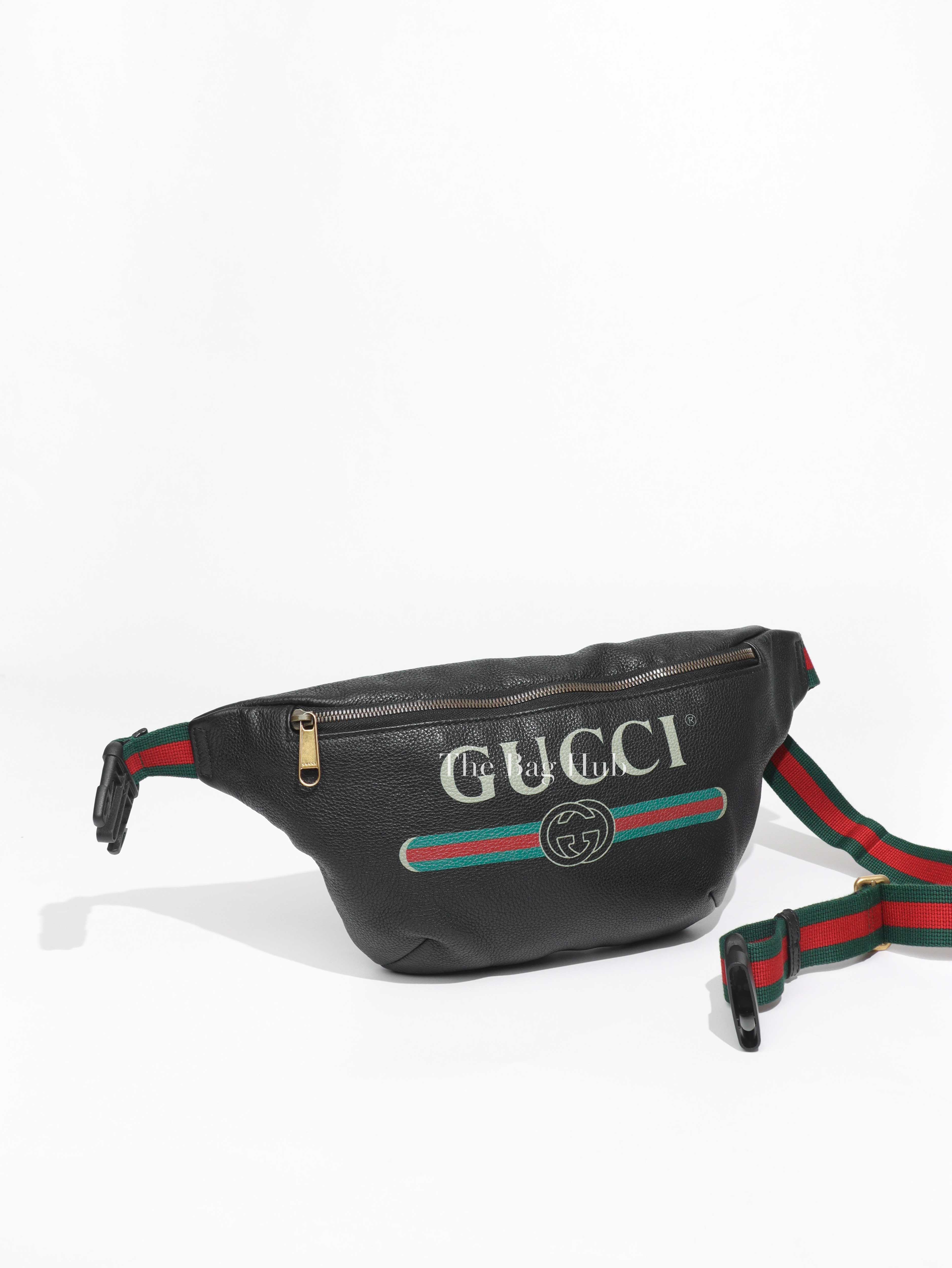 Gucci Black Print Leather Belt Bag – Votre Luxe