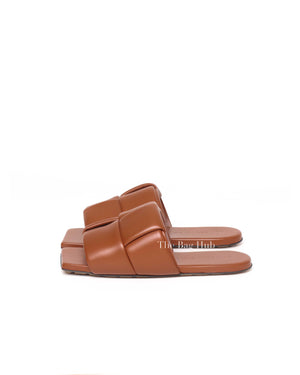 Bottega Veneta Caramel Leather Patch Mule Size 37
