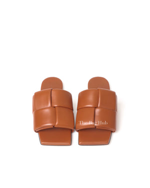 Bottega Veneta Caramel Leather Patch Mule Size 37