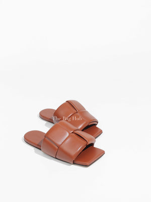 Bottega Veneta Caramel Leather Patch Mule Size 37