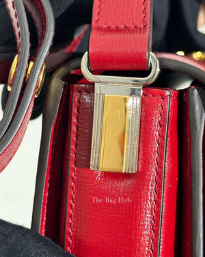 Gucci Red Leather Sylvie 1969 Small Shoulder Bag