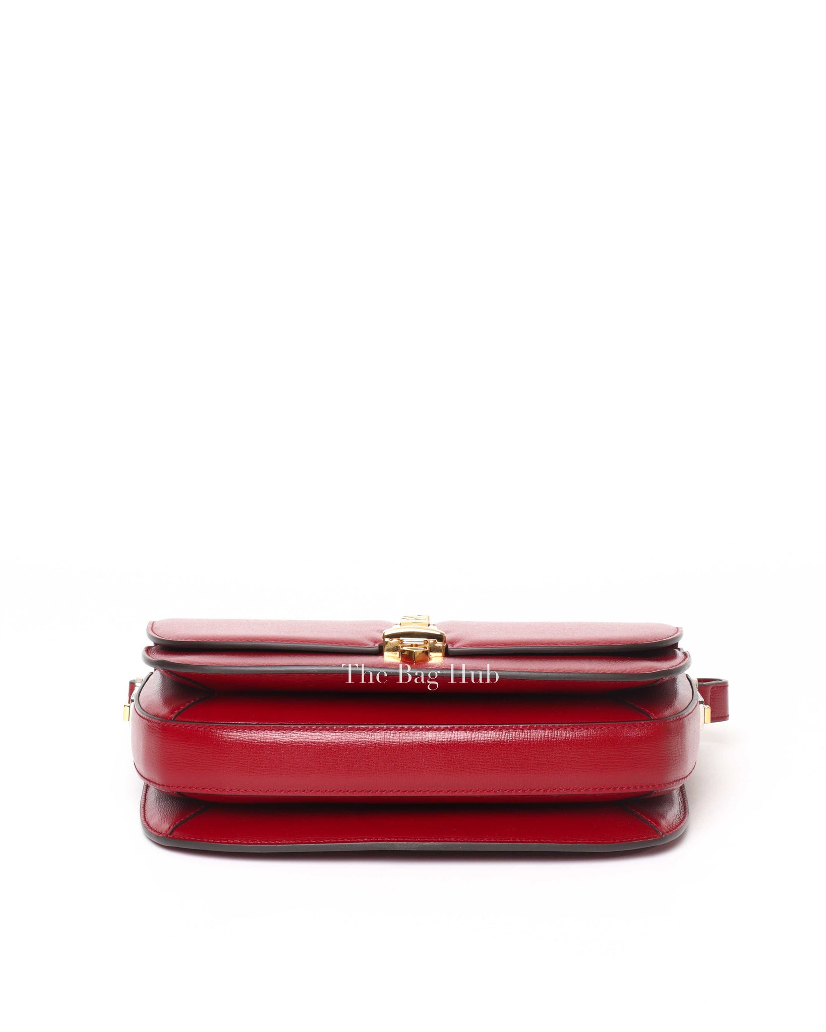 Gucci Red Leather Sylvie 1969 Small Shoulder Bag