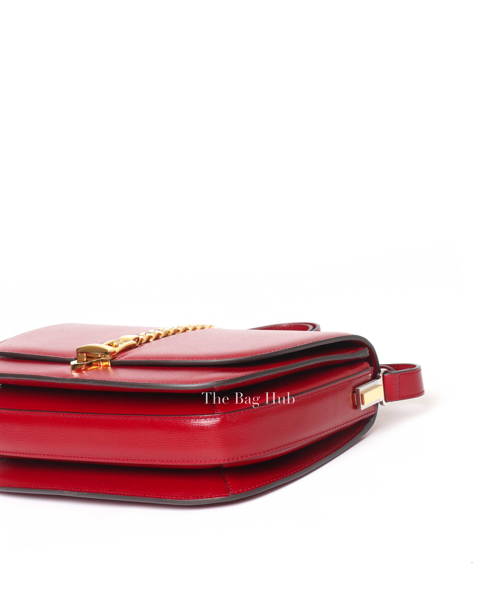 Gucci Red Leather Sylvie 1969 Small Shoulder Bag