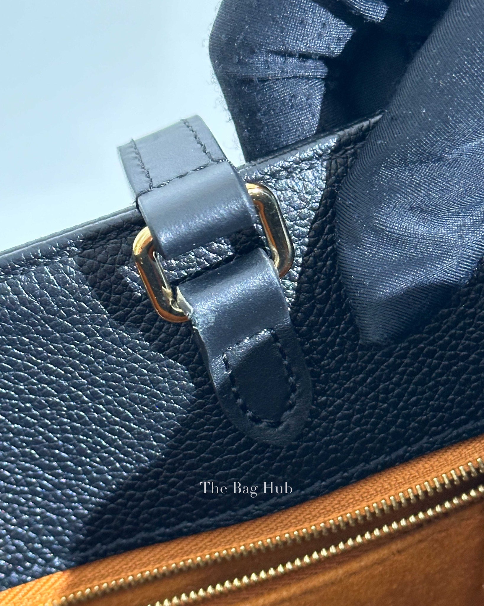 Louis Vuitton Black Monogram Empreinte Leather On The Go PM Tote Bag