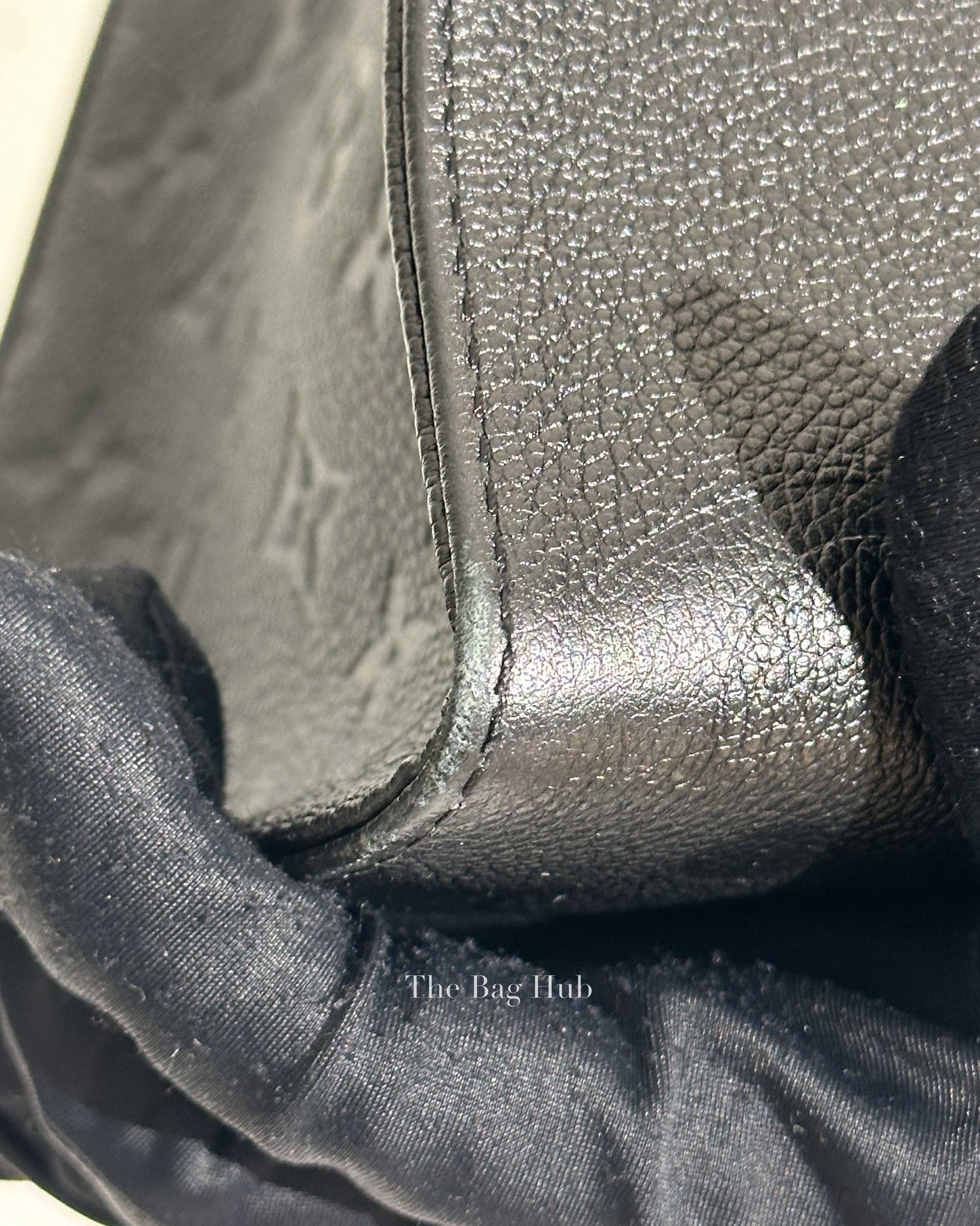 Louis Vuitton Black Monogram Empreinte Leather On The Go PM Tote Bag