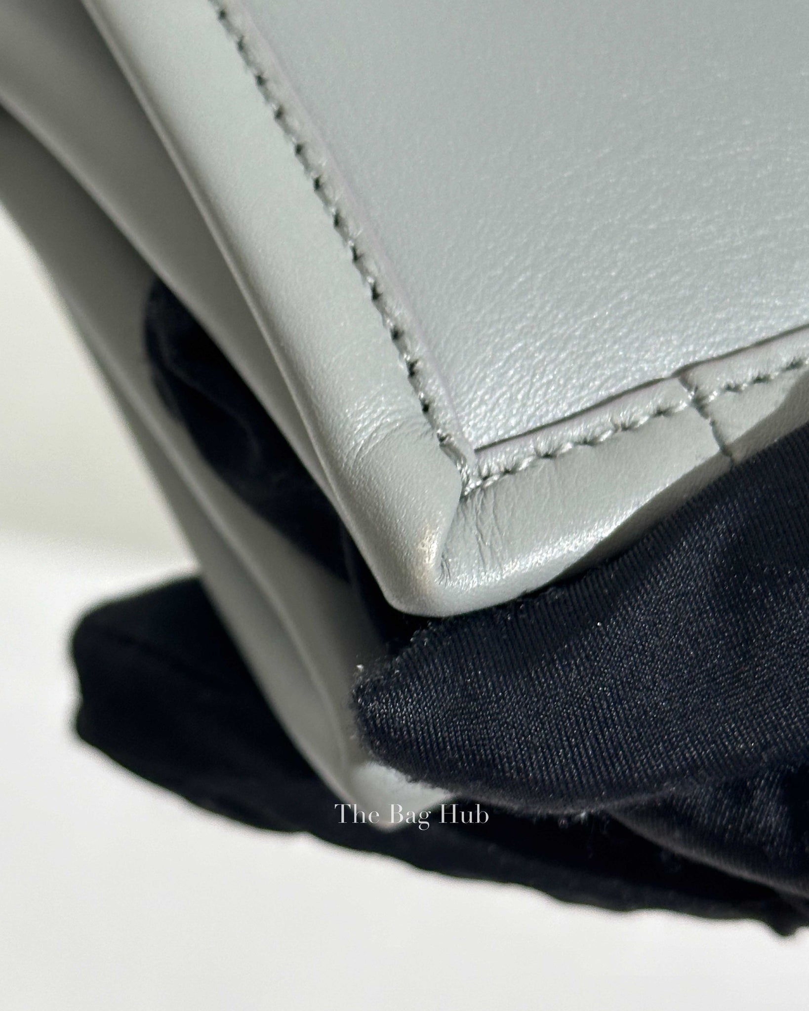 Dior Grey Smooth Calfskin Leather Embossed Medium Book Tote