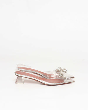 Amina Muaddi Rosie Embellished PVC Pumps Size 35