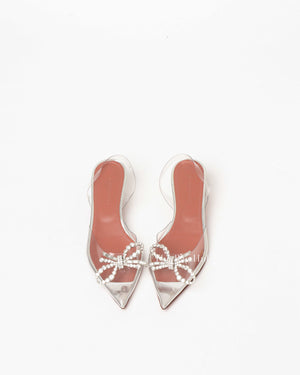 Amina Muaddi Rosie Embellished PVC Pumps Size 35