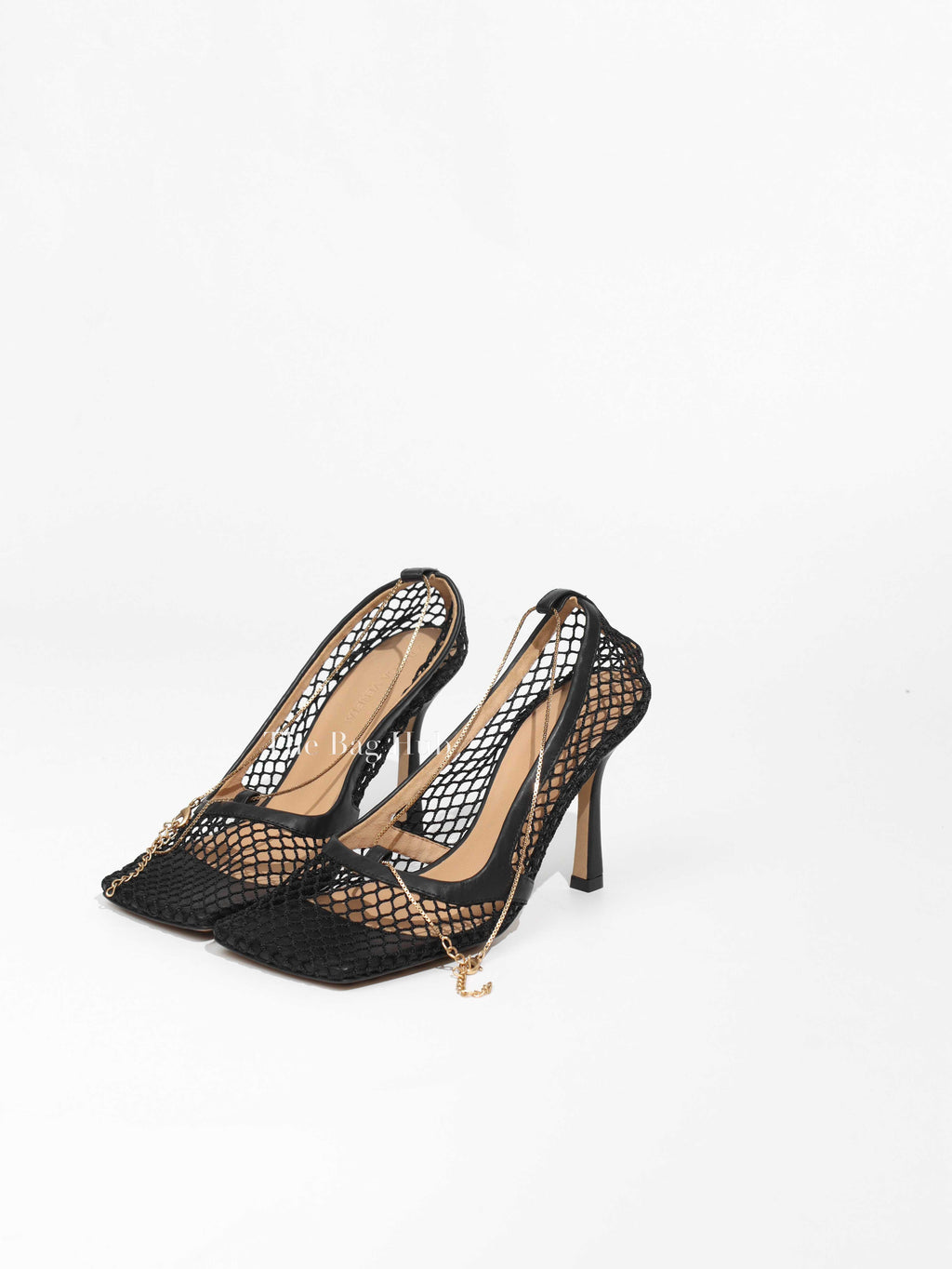 Bottega Veneta Black Mesh Stretch Pumps Size 35.5
