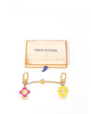 Louis Vuitton Gold Vivienne and Petula Best Friend Bag Charm and Key Holder (Set of 2)