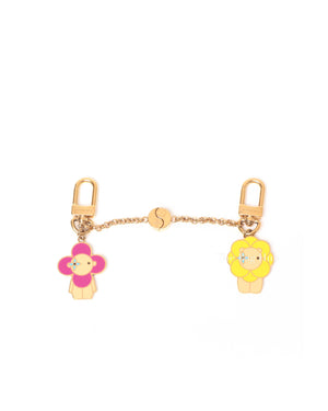 Louis Vuitton Gold Vivienne and Petula Best Friend Bag Charm and Key Holder (Set of 2)