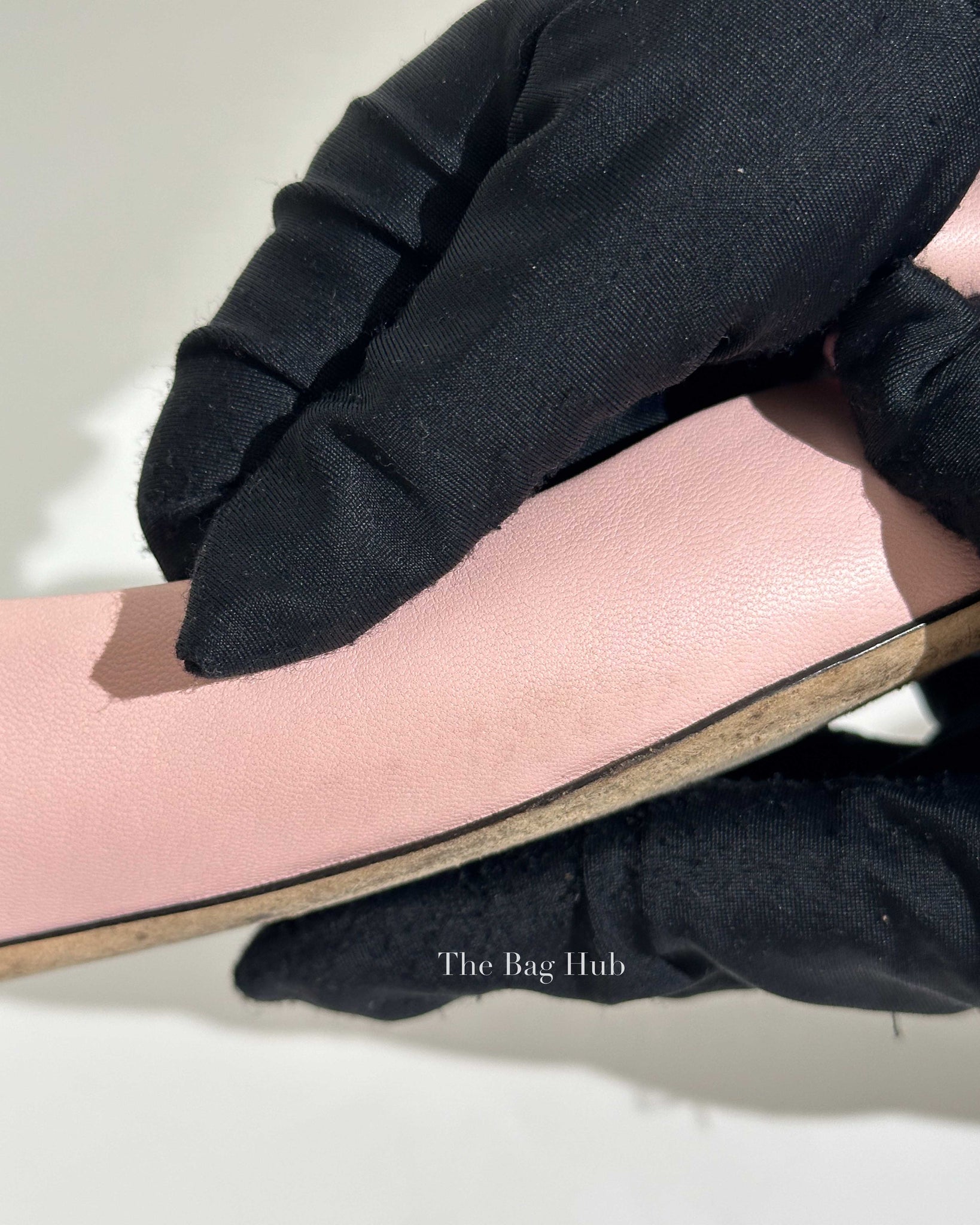 Louis Vuitton Pink Leather Popi Flats Size 35