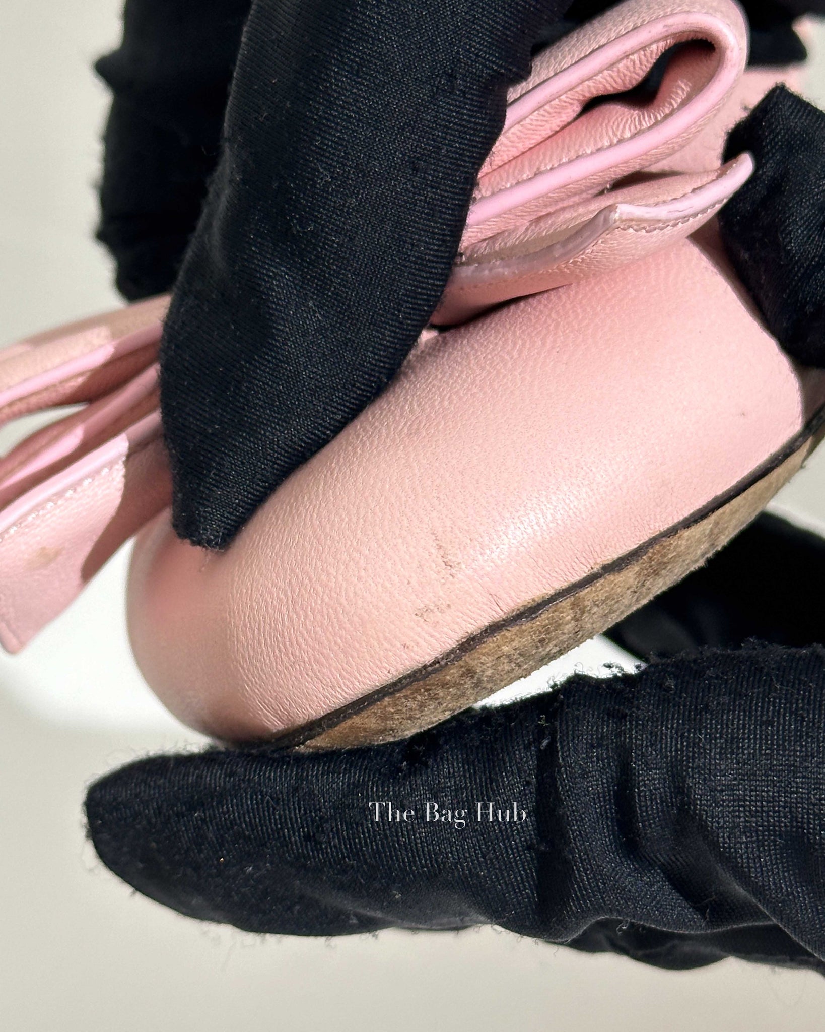 Louis Vuitton Pink Leather Popi Flats Size 35