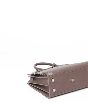 Saint Laurent Gray Grained Leather Nano Sac De Jour Bag