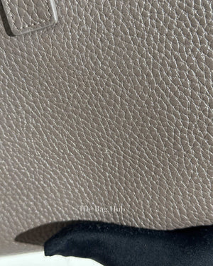 Saint Laurent Gray Grained Leather Nano Sac De Jour Bag