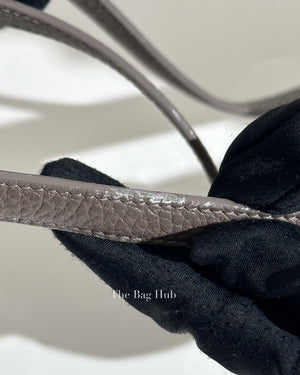 Saint Laurent Gray Grained Leather Nano Sac De Jour Bag
