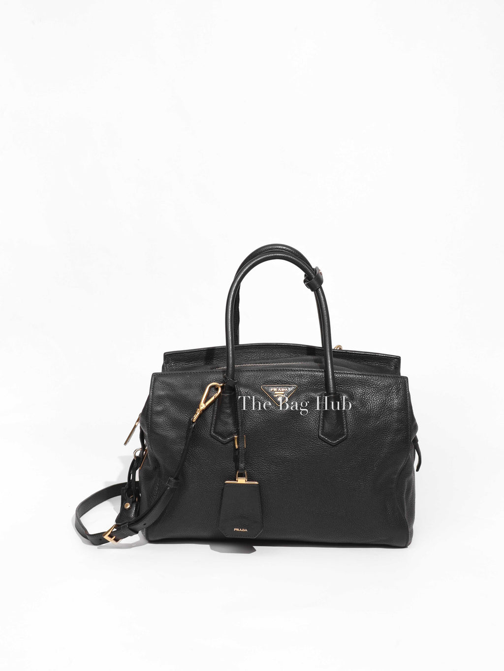 Prada Black Leather Vitello Shoulder Strap &nbsp;Bag