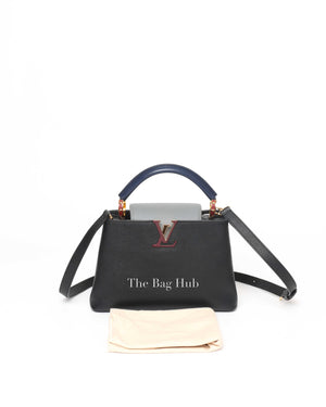 Louis Vuitton Black/Grey/Navy Blue Multicolor Leather Capuccine BB Bag
