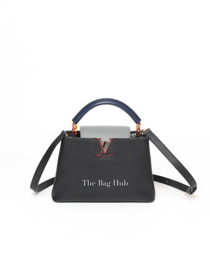 Louis Vuitton Black/Grey/Navy Blue Multicolor Leather Capuccine BB Bag