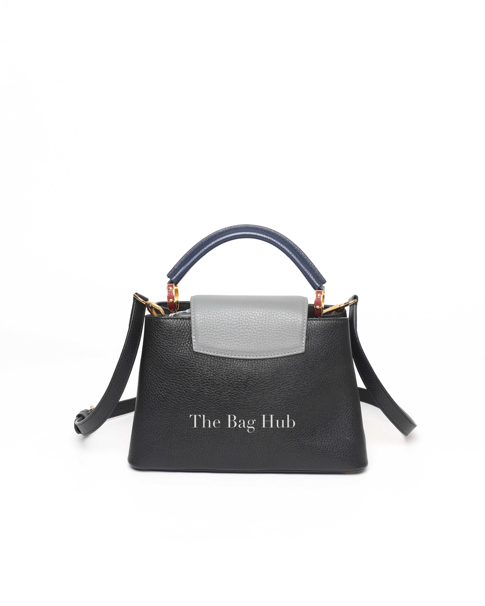 Louis Vuitton Black/Grey/Navy Blue Multicolor Leather Capuccine BB Bag