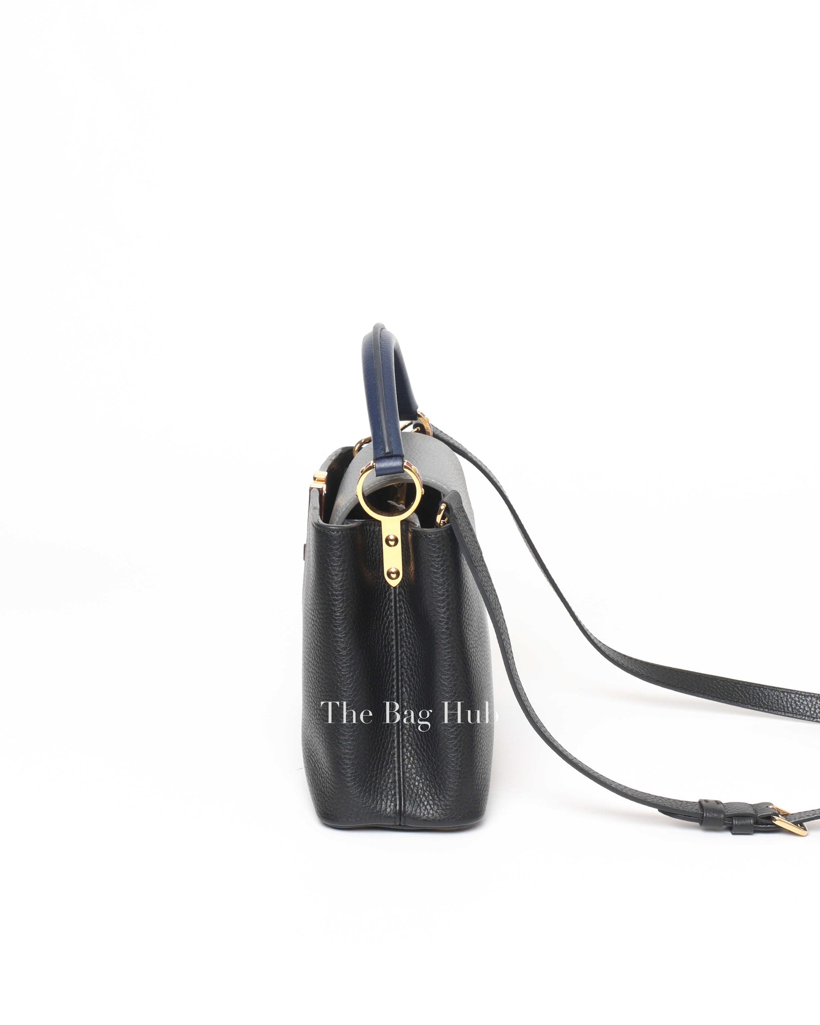 Louis Vuitton Black/Grey/Navy Blue Multicolor Leather Capuccine BB Bag