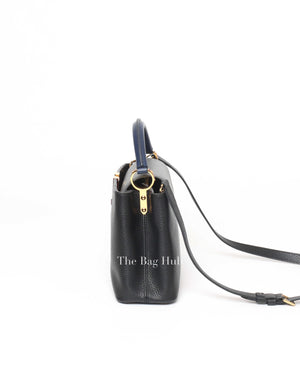 Louis Vuitton Black/Grey/Navy Blue Multicolor Leather Capuccine BB Bag