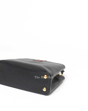 Louis Vuitton Black/Grey/Navy Blue Multicolor Leather Capuccine BB Bag