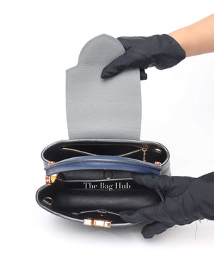 Louis Vuitton Black/Grey/Navy Blue Multicolor Leather Capuccine BB Bag