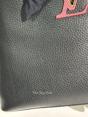 Louis Vuitton Black/Grey/Navy Blue Multicolor Leather Capuccine BB Bag