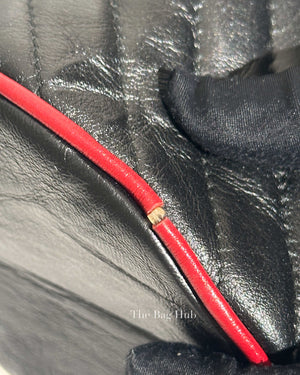 Gucci Black Leather Marmont Mini Bucket Bag