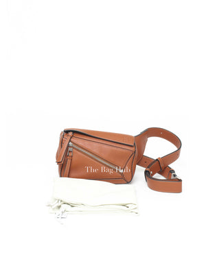 Loewe Tan Classic Calfskin Mini Puzzle Bumbag