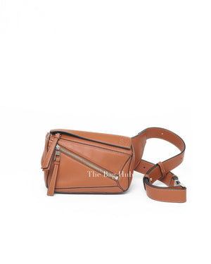 Loewe Tan Classic Calfskin Mini Puzzle Bumbag
