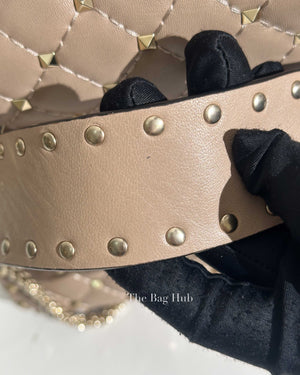 Valentino Poudre Leather Rockstud Spike Medium Bag