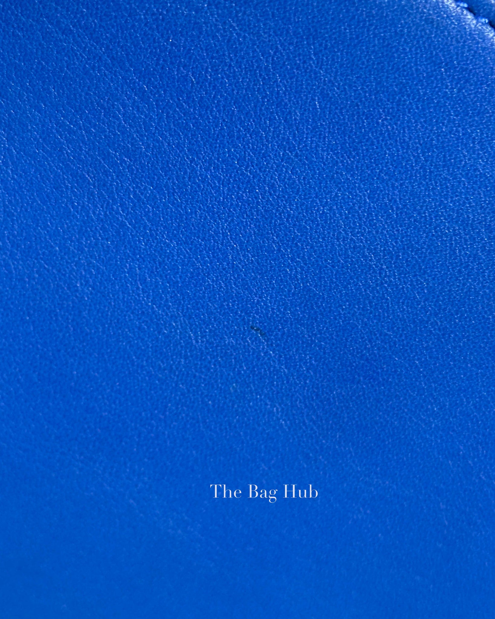 Saint Laurent Blue Leather Small Chyc Cabas Bag