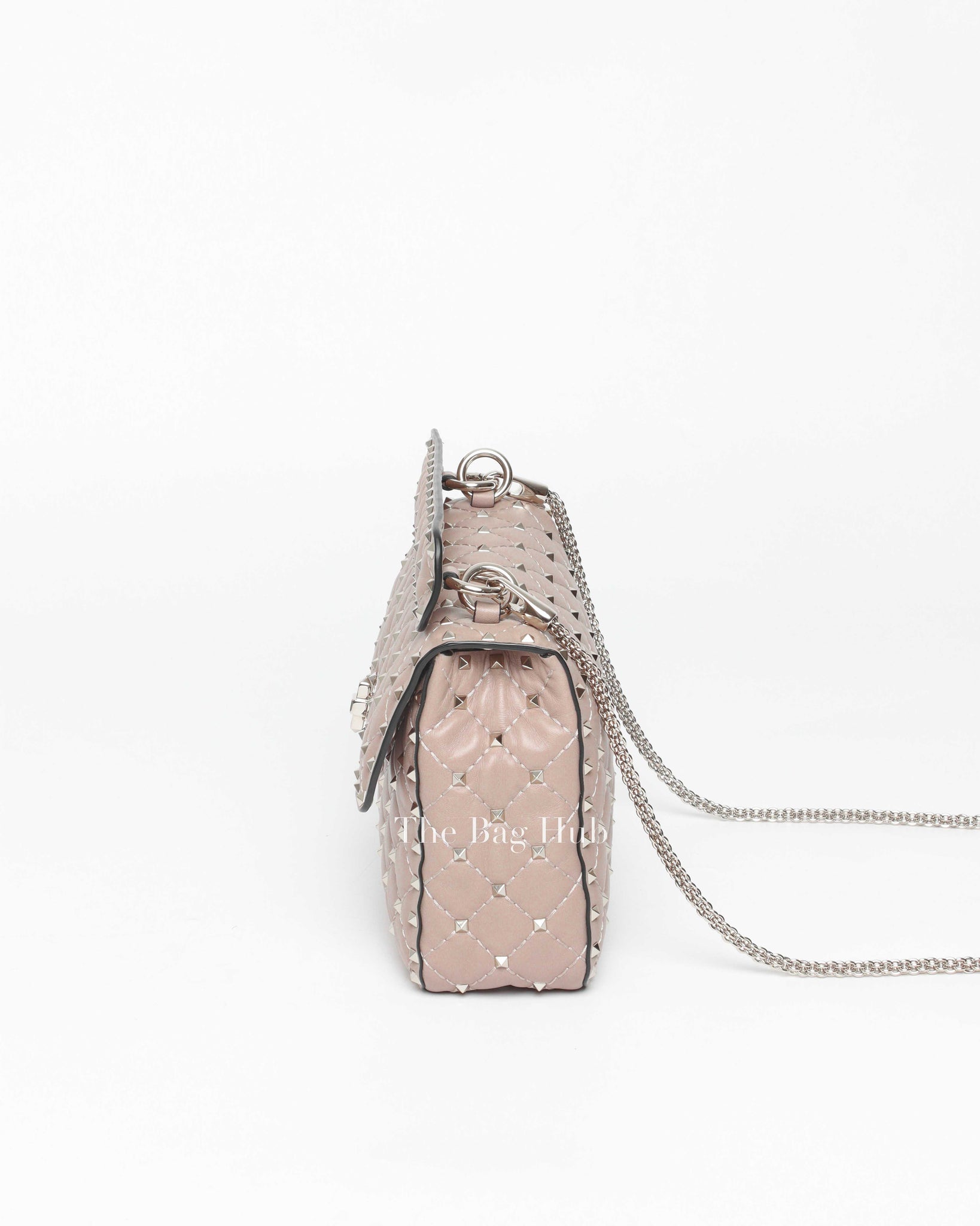 Valentino Poudre Leather Rockstud Spike Medium Bag