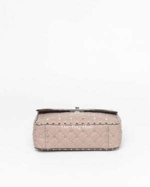 Valentino Poudre Leather Rockstud Spike Medium Bag