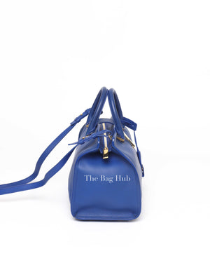 Saint Laurent Blue Leather Small Chyc Cabas Bag