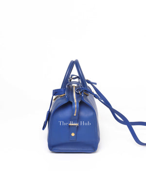 Saint Laurent Blue Leather Small Chyc Cabas Bag